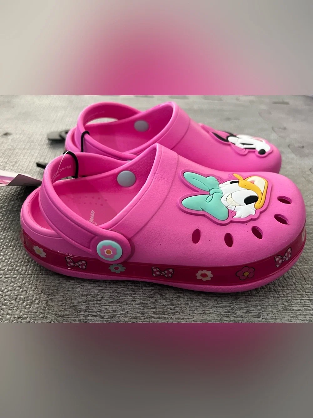 Disney Minnie Mouse Daisy Duck Clog Adjustable Strap Unisex Kids Sandal 9-10